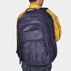 Dark Blue Polyester Backpack with Laptop Compartment and USB Port, , small image number null