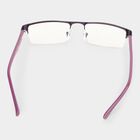 Clear Glass Plastic Half Rim Frame - Color May Vary, , small image number null