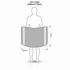 250 GSM Green Microfiber Bath Towel, , small