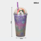 600ml Purple Plastic Sipper, , small