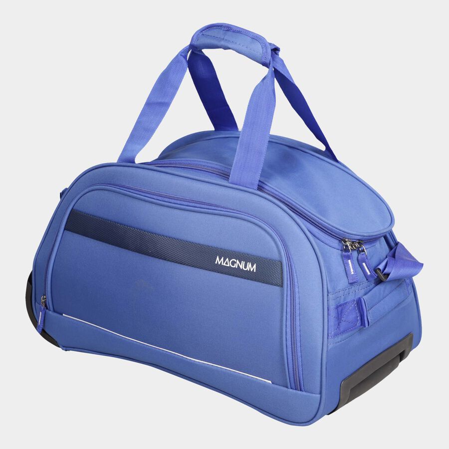 600 D Durable Fabric Duffle Trolley, Blue, 54 cm X 29 cm X 30 cm, , large image number null