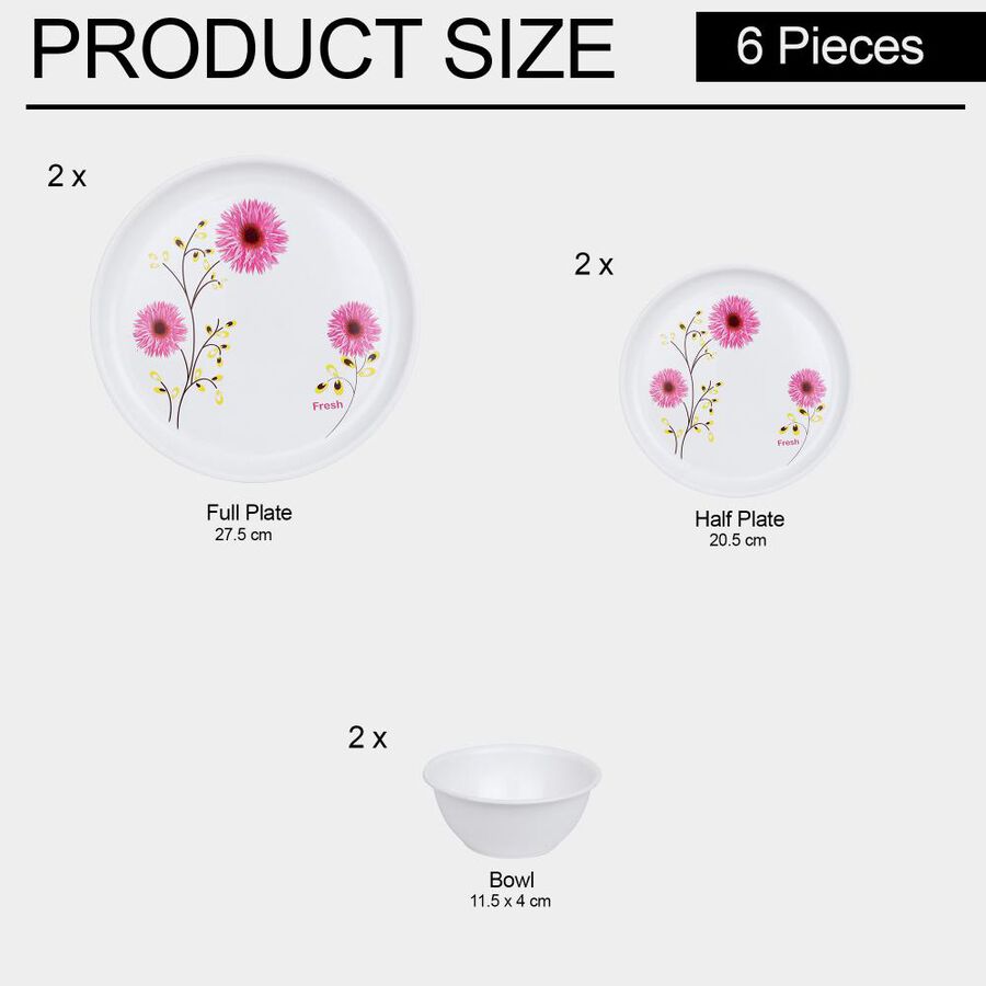 6 पीस प्लास्टिक मील सेट, , large image number null