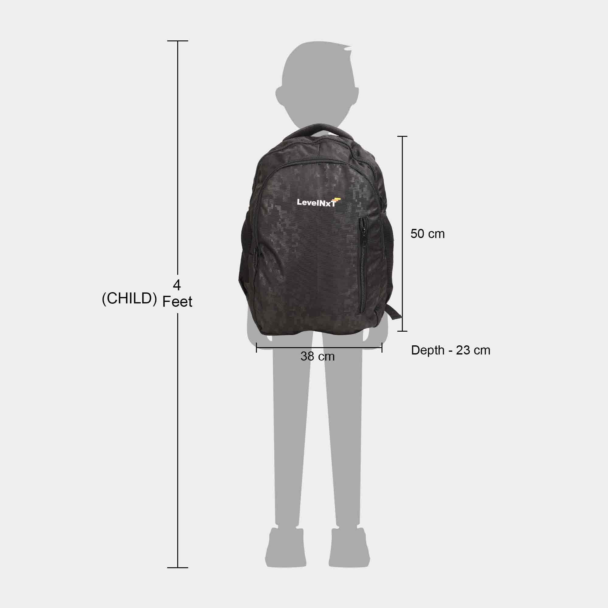 Levelnxt Polyester Backpack 50 X 38 cm Vishal Mega Mart India