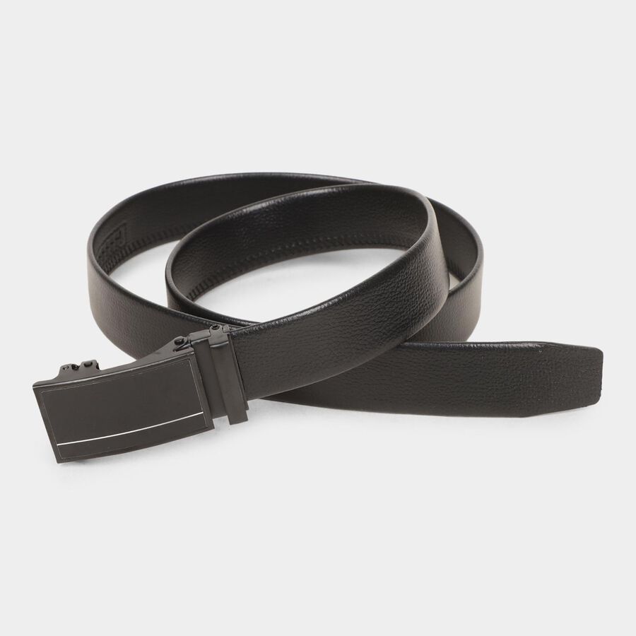 Men's Black Polyurethane Formal Belt, , large image number null