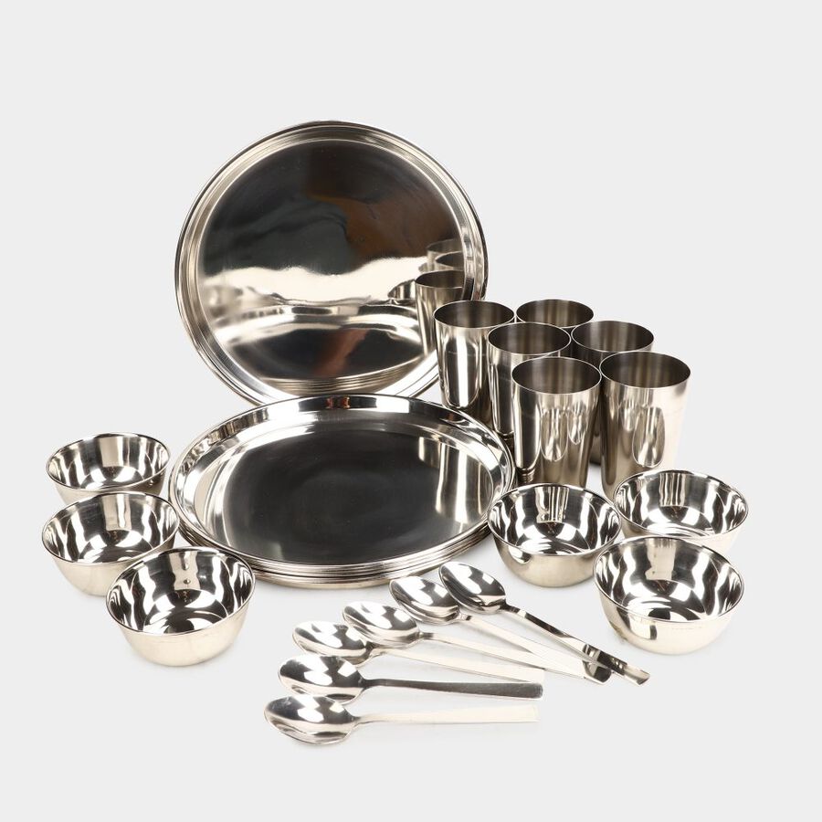 Steel Dinner Set 24 Pcs, , large image number null