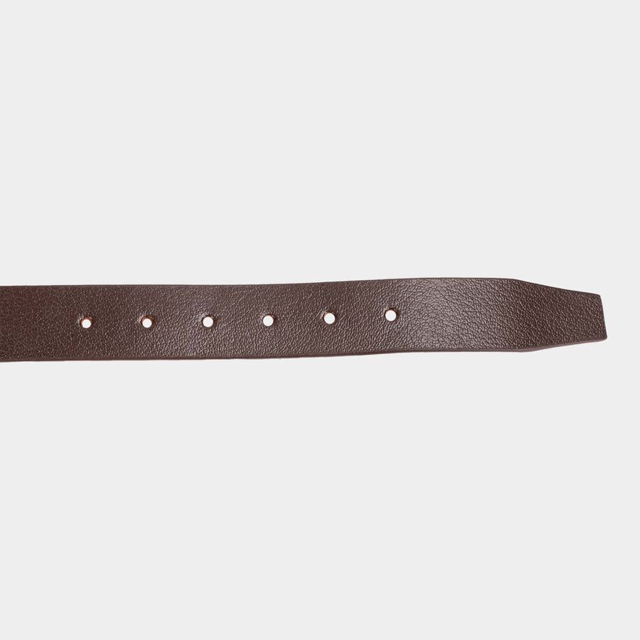 Men's BrownLeather Formal Belt, , large