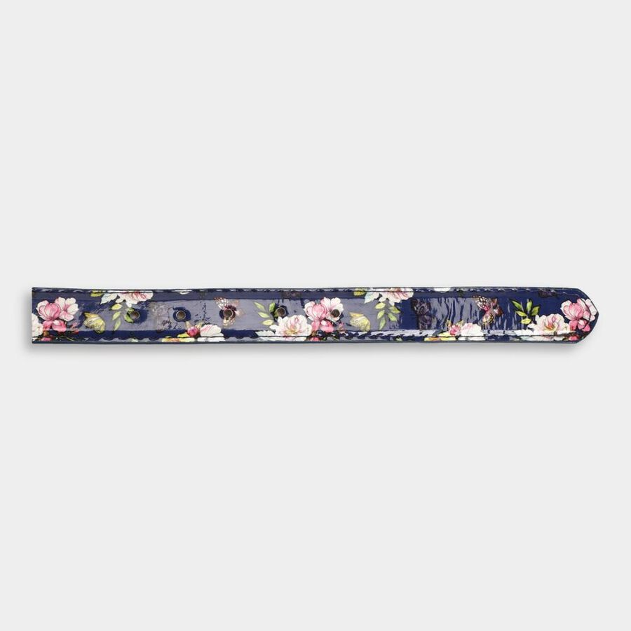 Women's Black Polyurethane Belt, , large image number null