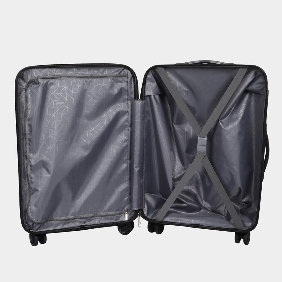 8-Wheel Dark Grey Polycarbonate Hard Case Trolley, Medium, , large image number null