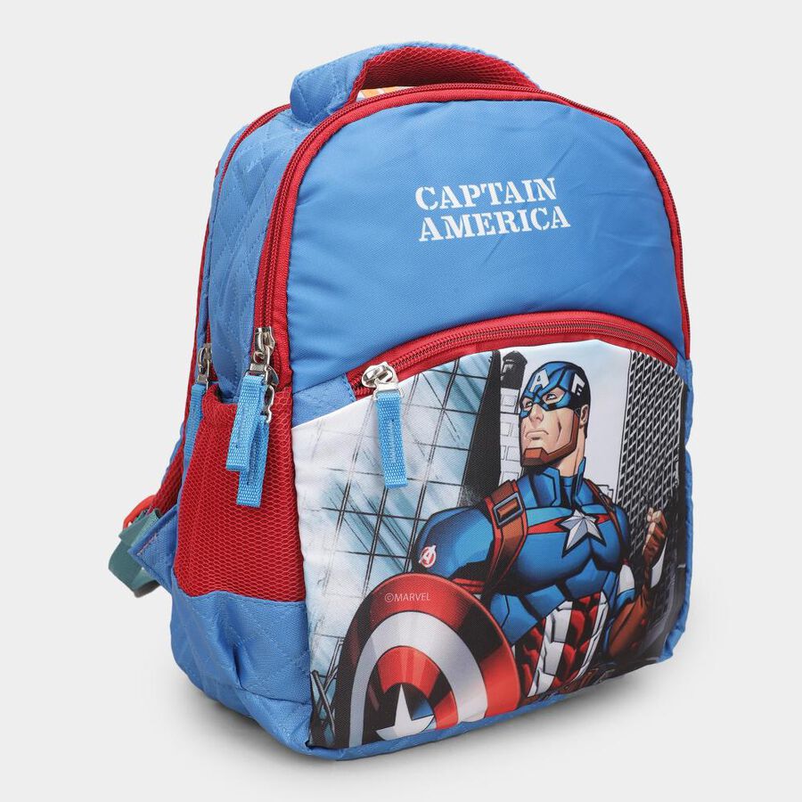 Captain America Kid's Navy Blue Fabric Bag, , large image number null