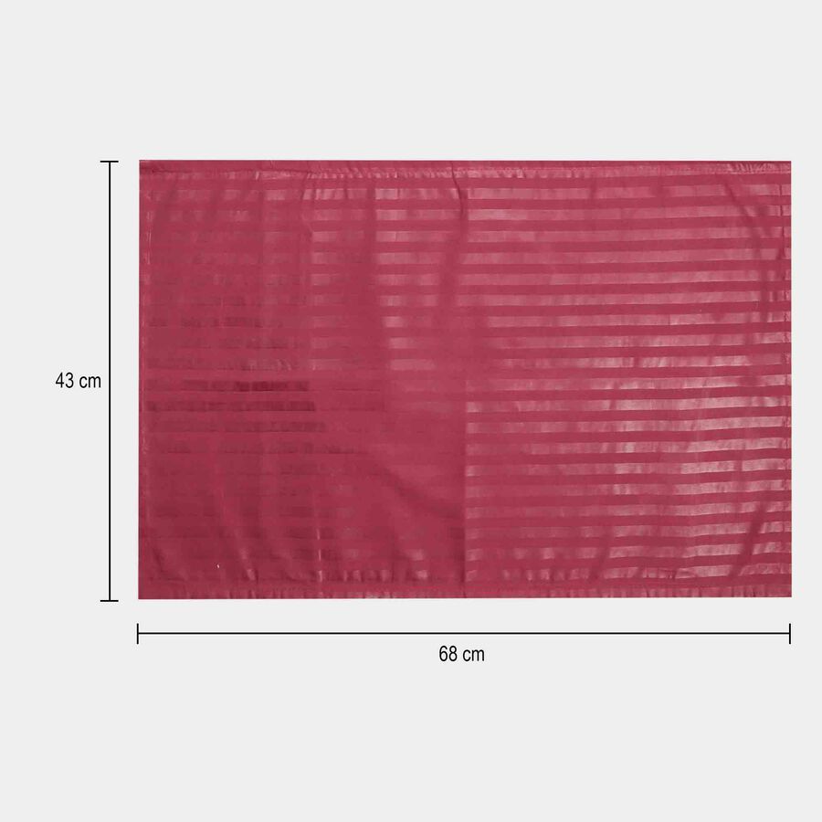 Maroon Microfiber Double Bedsheet with Pillow Cover, , large