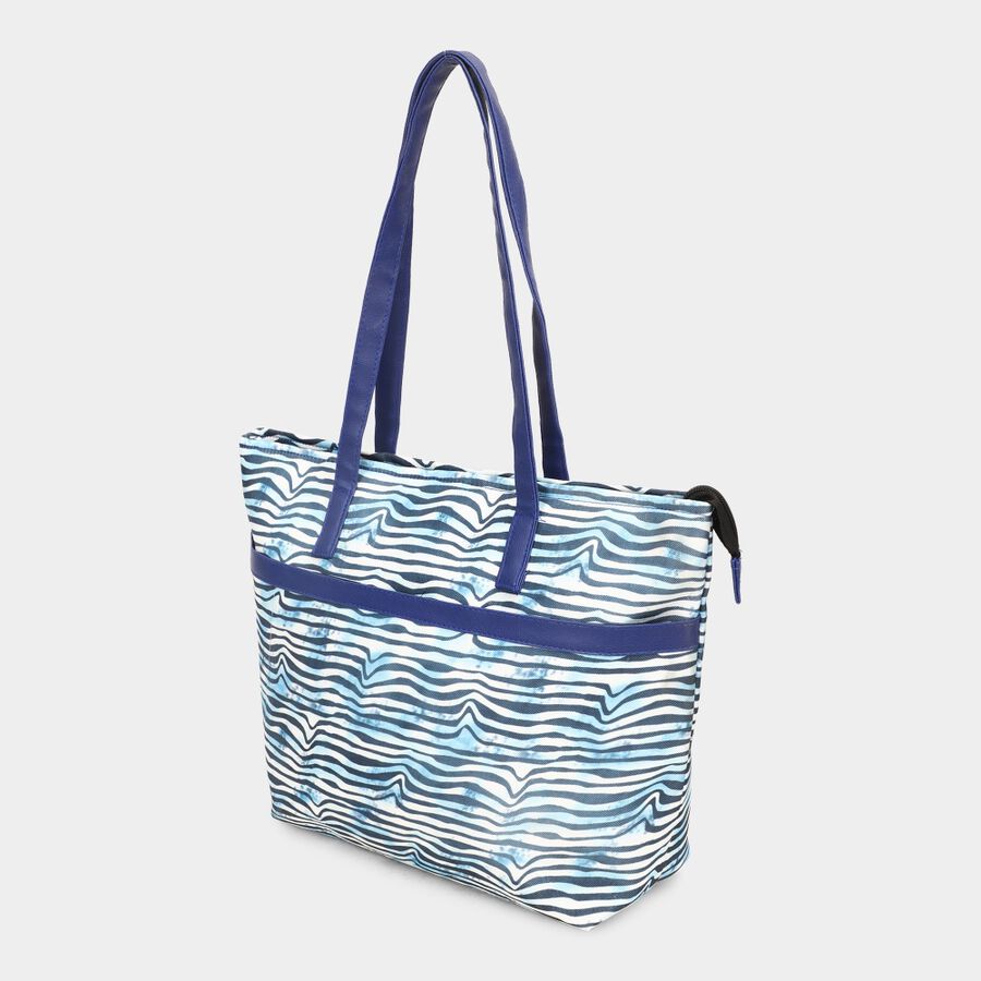 Women's Blue Fabric-Polyester Tote Bag, , large image number null