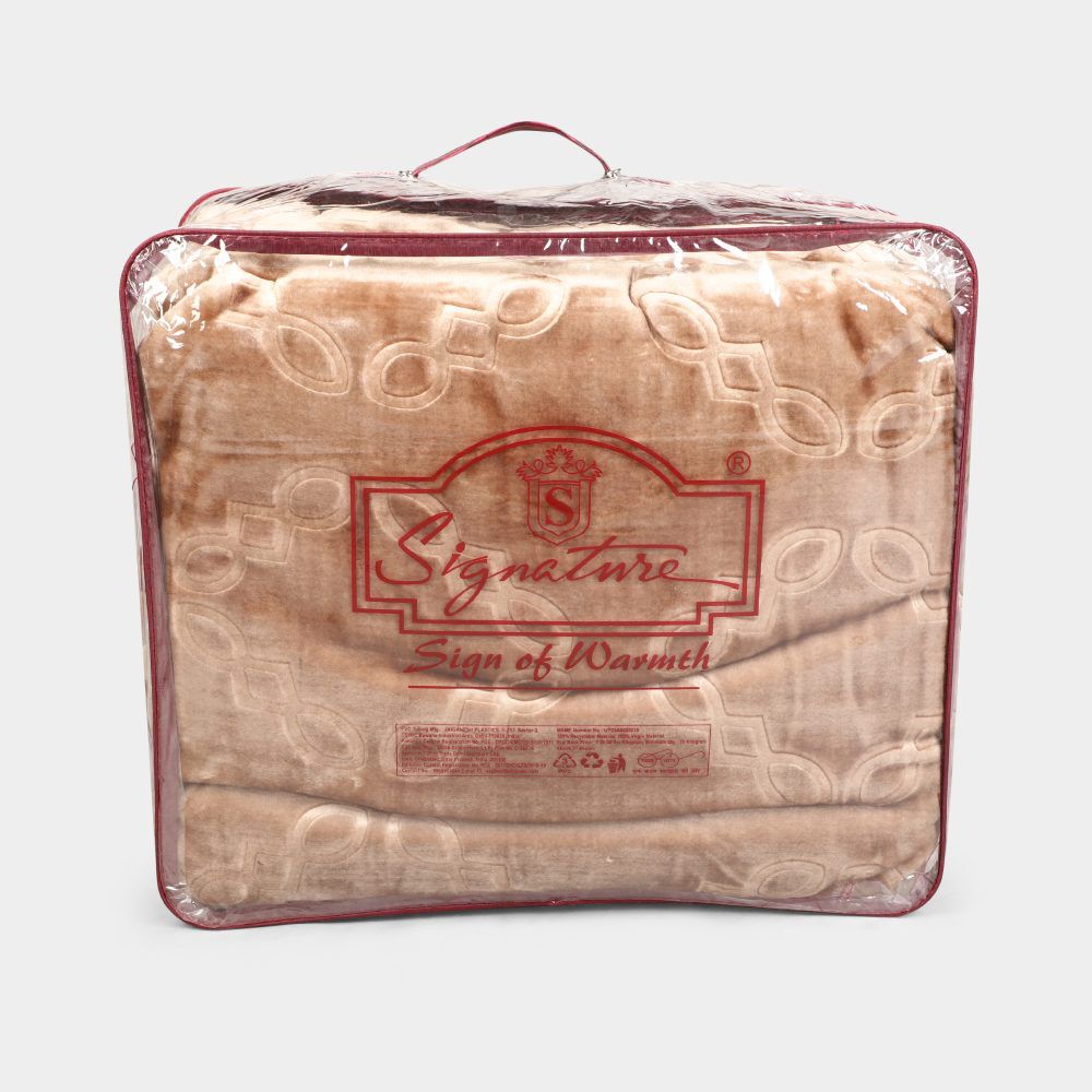 Blanket signature double new arrivals bed