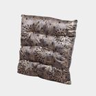 Grey Floral Printed Cushion, , small