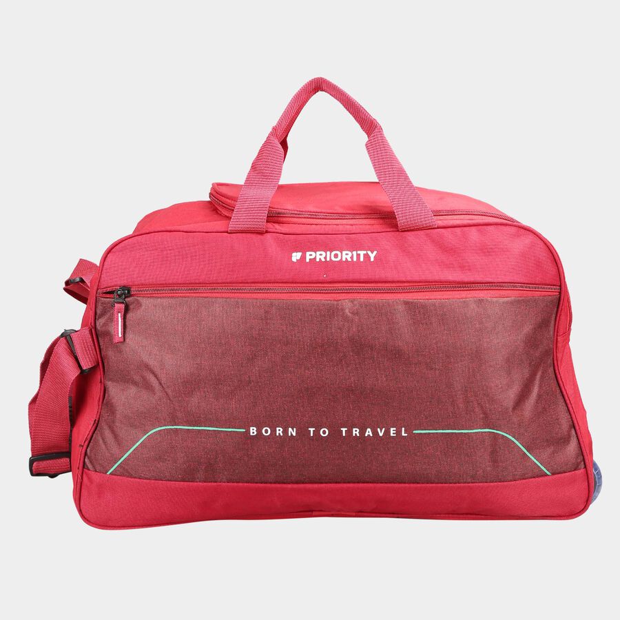 Red Polyester Duffle Bag, , large image number null