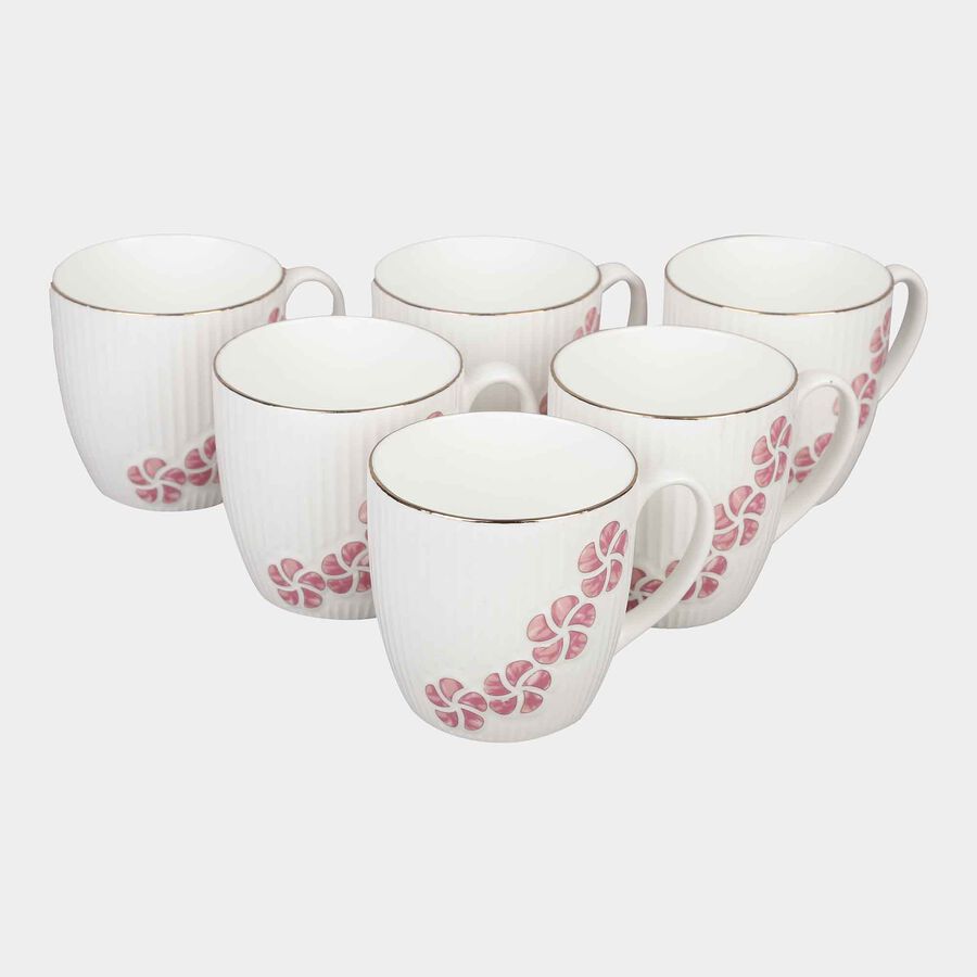 220 ml Bone China Mug, Set of 6, , large image number null