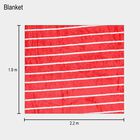 Red Microfiber Blanket , , small image number null
