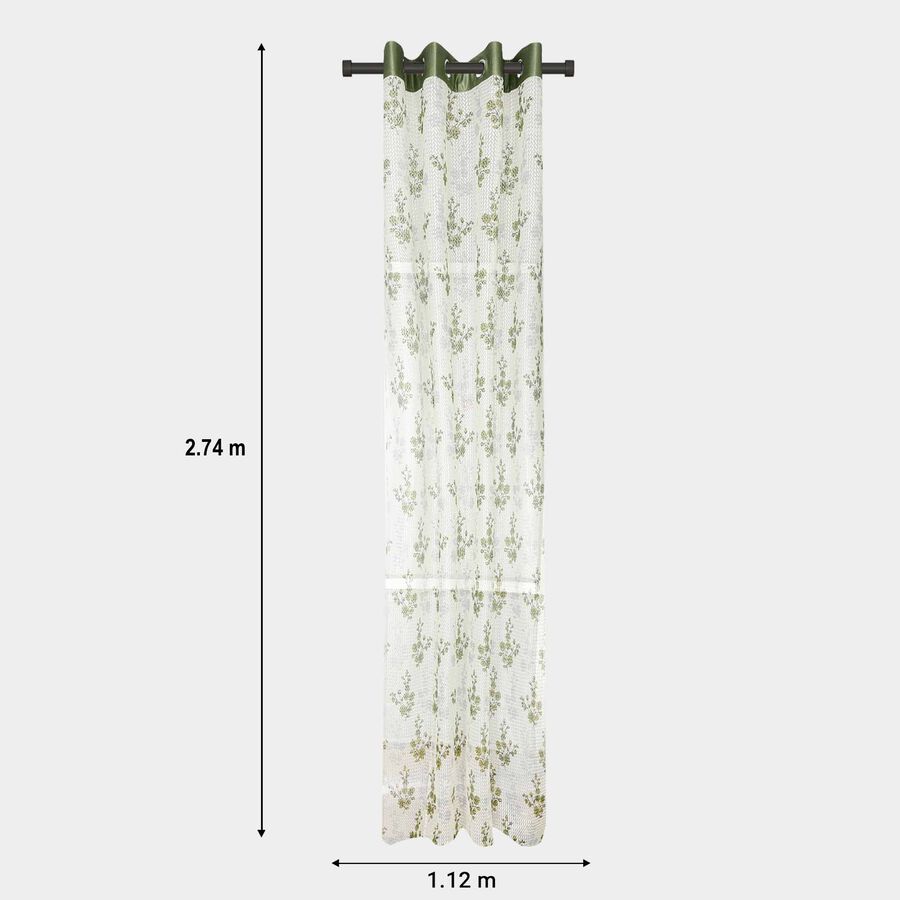 9ft. Green Microfiber Long Door Curtain, , large image number null