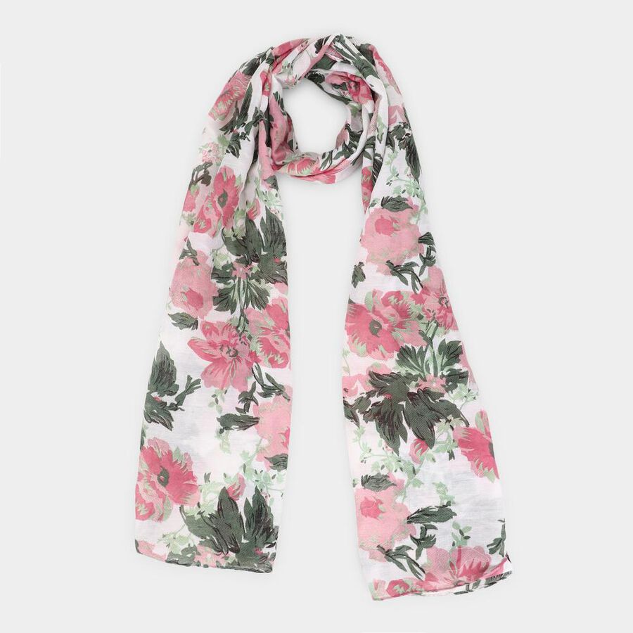 Women's Navy Blue Fabric Scarf , , large