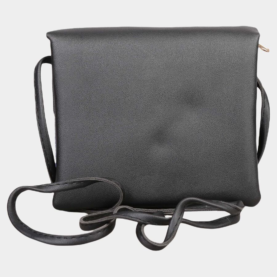 Women's Polyurethane Envelope/Zipper Sling Bag, , large image number null