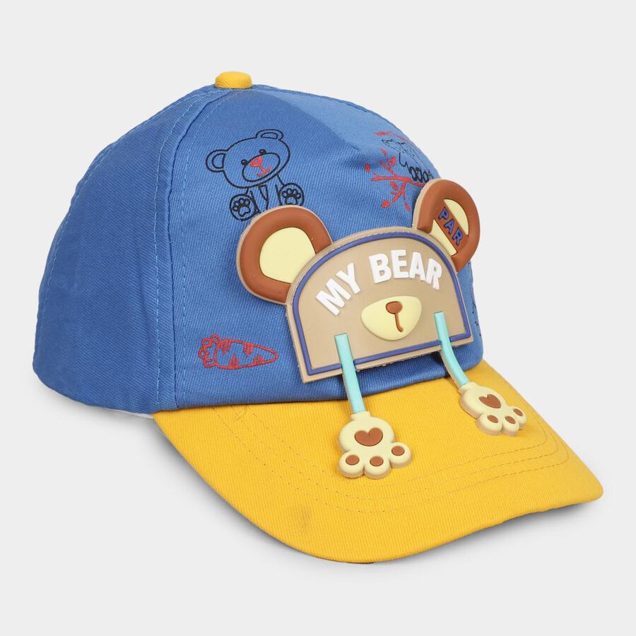 Kid's Blue Fabric Cap, , large image number null