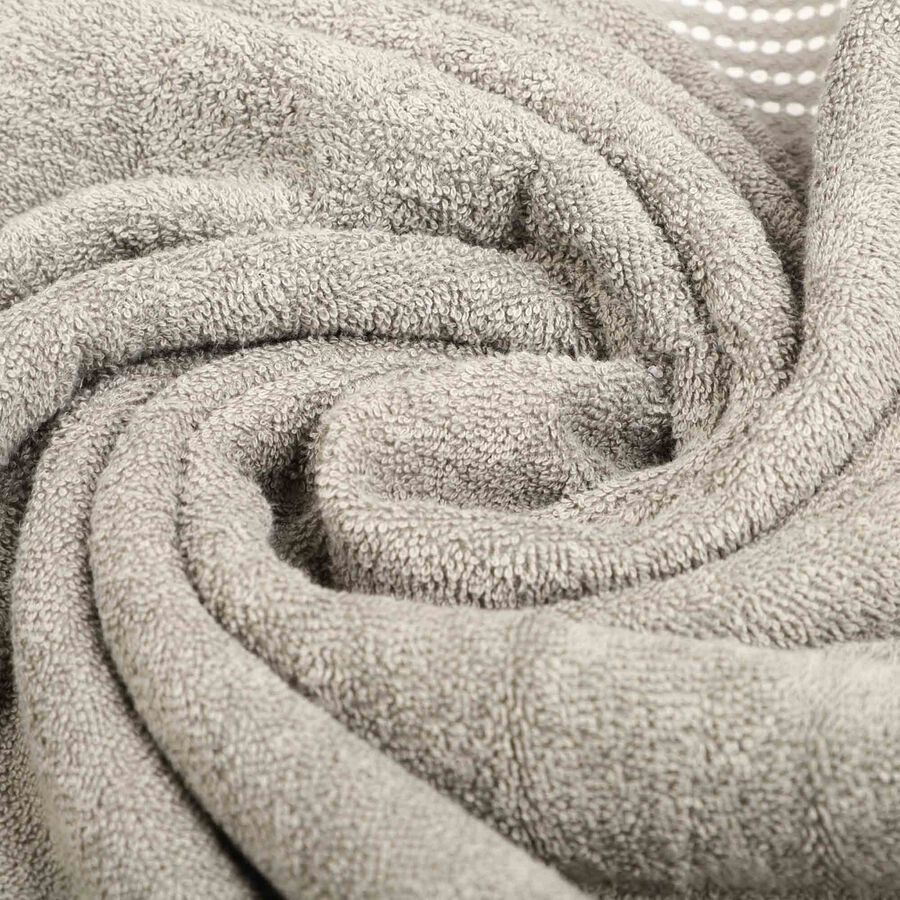 370 GSM Grey Cotton Bath Towel, , large