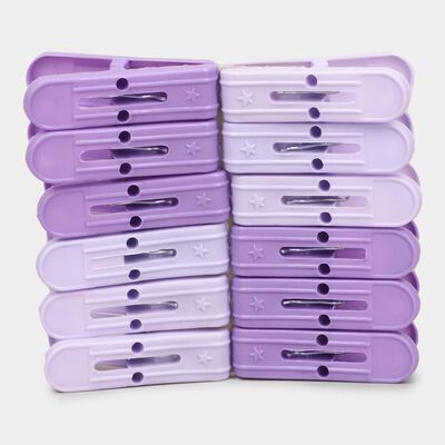 Plastic Cloth Clip Set of 12 