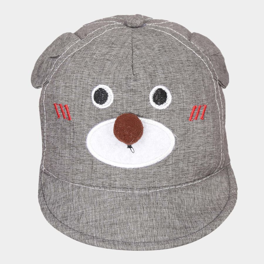 Kids' Grey Nylon Cap, , large image number null