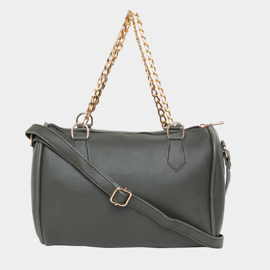 Women Embellished Olive Sling Bag, , large image number null