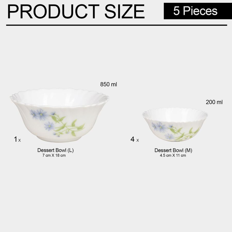 Opalware Pudding Set of 5, , large image number null