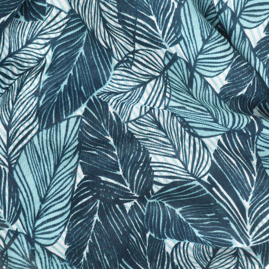 Women's Green Viscose Scarf, , large