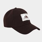 Men's Brown Fabric Cap, , small