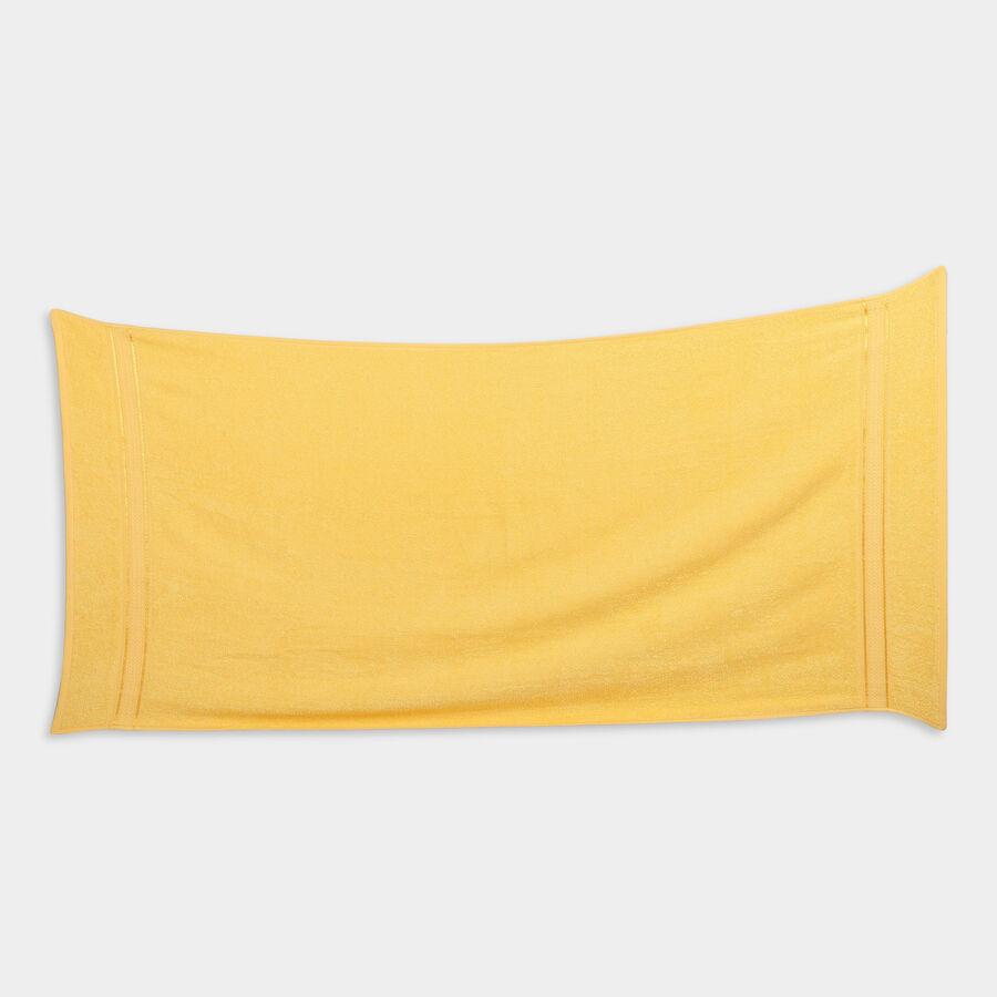 370 GSM Yellow Cotton Bath Towel, , large image number null
