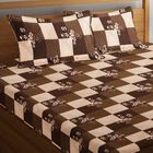 Brown Microfiber Double Bedsheet, , small image number null