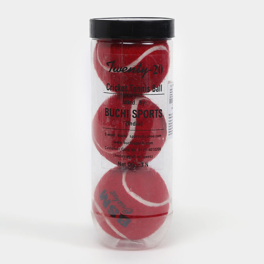 Red Tennis Ball Pack of 3 In Jar, , large image number null
