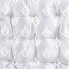 Grey Printed Tufted Cushion, , small