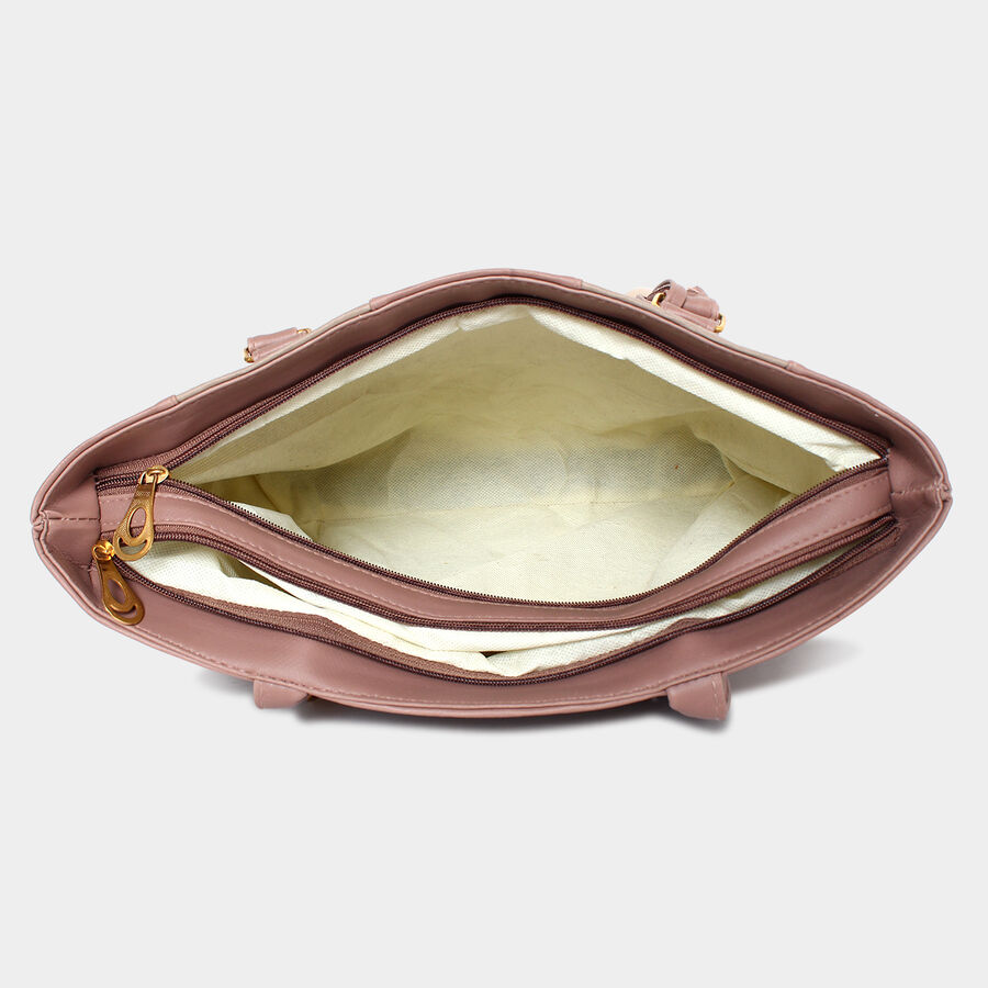 Women Solid Beige Handbag, , large image number null