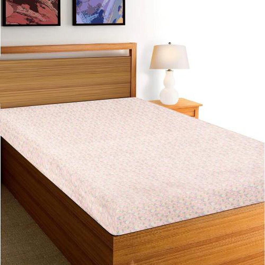 Pink Microfiber Single Bedsheet, , large