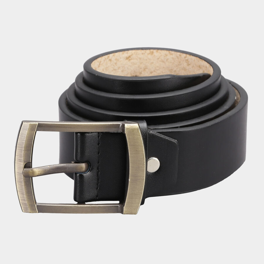 Men Casual Black Belt (36 in.), , large image number null