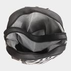 Women's Black Polyurethane Backpack, , small image number null