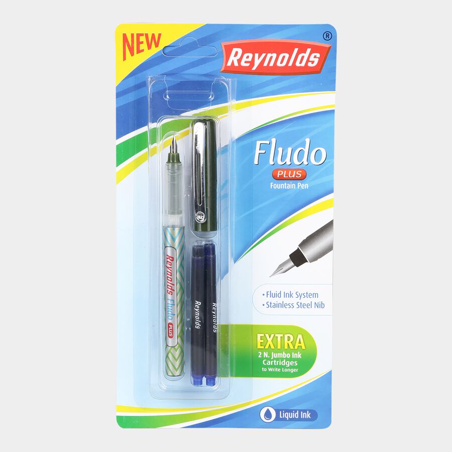 Fludo Plus Fountain Pen With Free 2 Cartidge, , large image number null