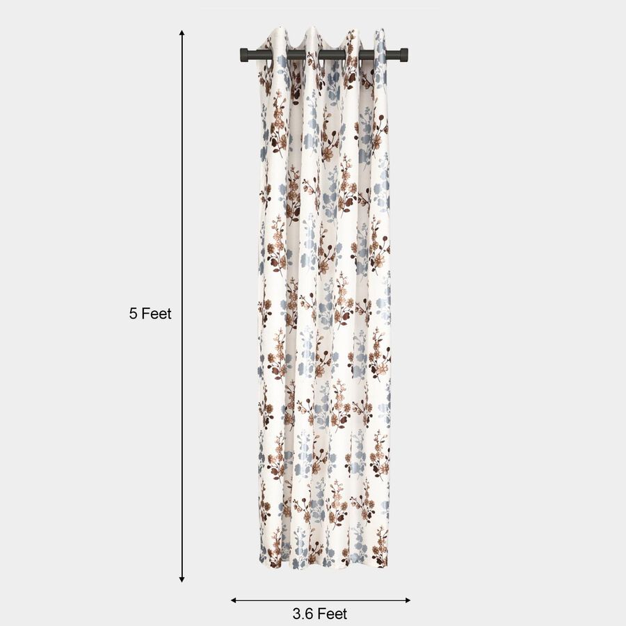 5ft. Brown Window Curtain, , large image number null