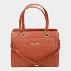 Women's Beige Polyurethane Tote Bag, , small image number null