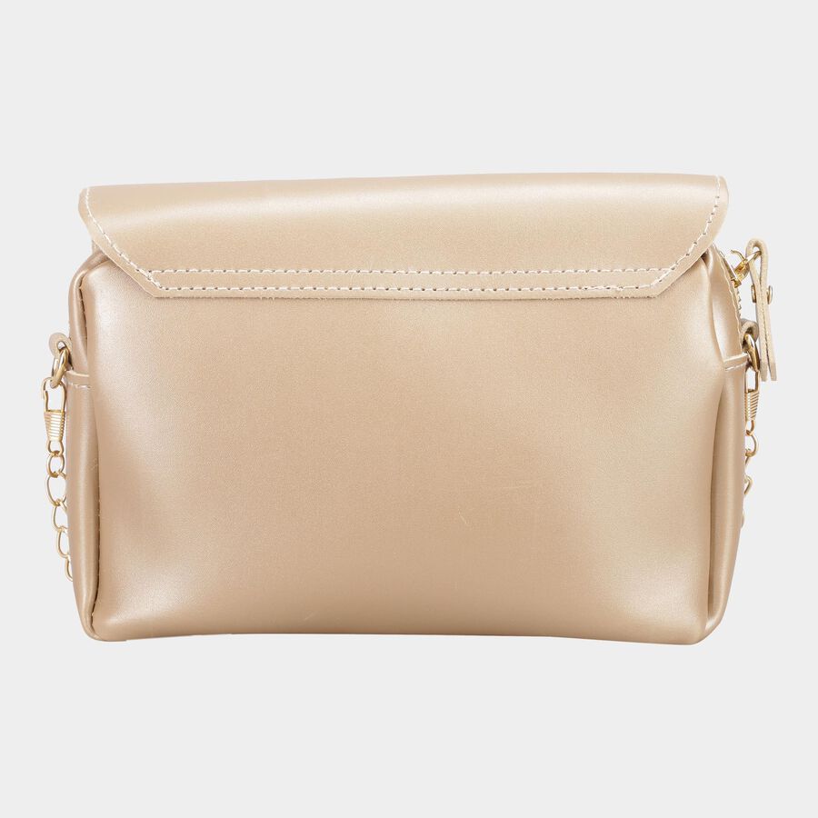 Women's Polyurethane Envelope/Zipper Sling Bag, , large image number null