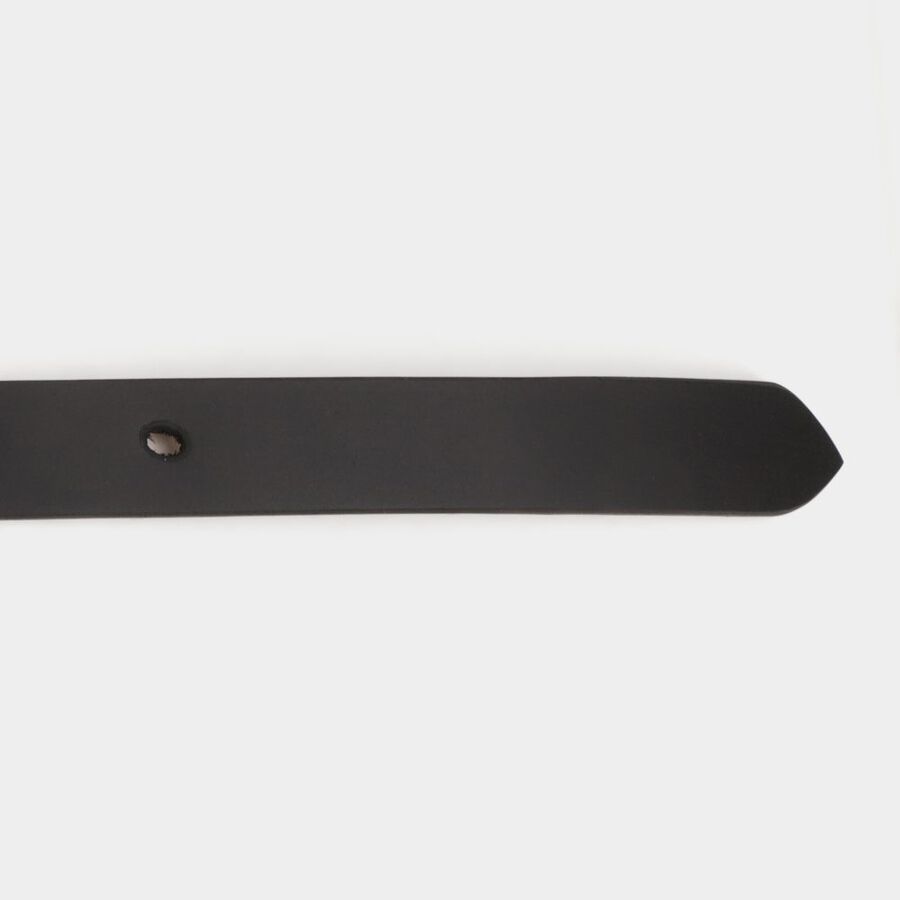 Women's Black Polyurethane Belt, , large image number null