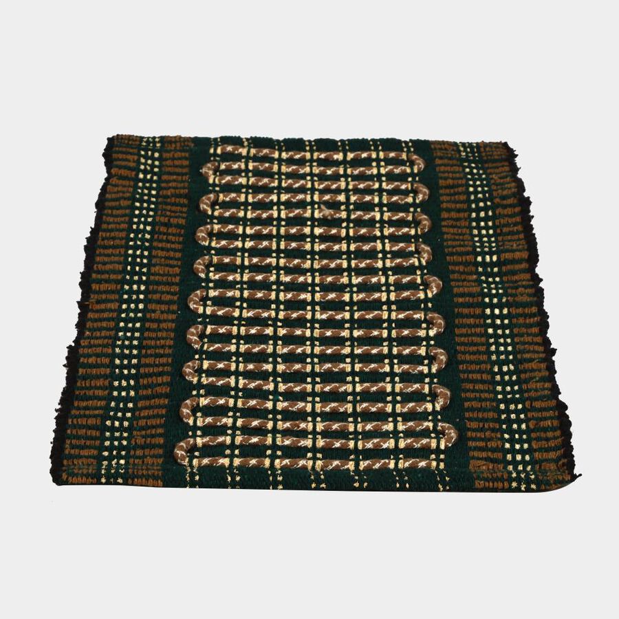 Green Polyester Cotton Door Mat, , large image number null