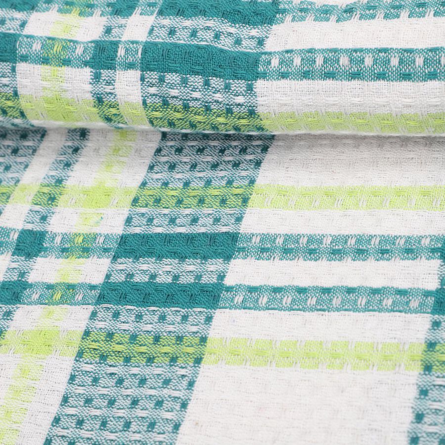 220 GSM Teal Blue Cotton Blend Bath Towel, , large image number null