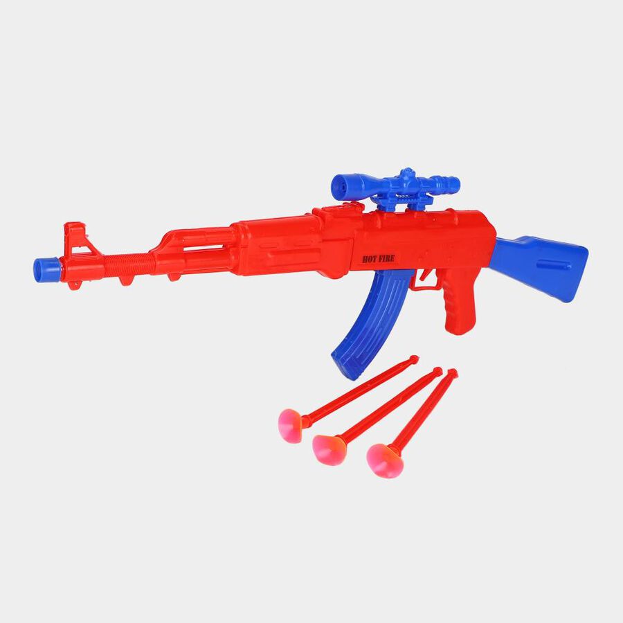 Kid's Combat Mission Toy Gun with 3 Suction Darts, , large
