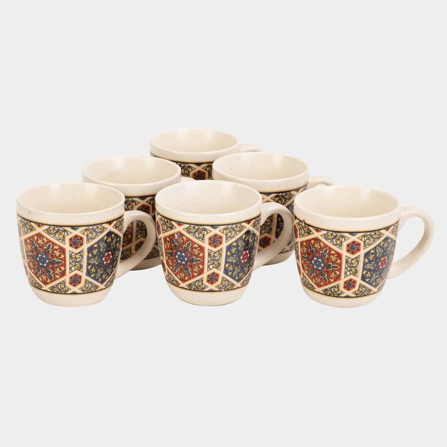Stoneware Mug, 150 ml, Set of 6, , large image number null