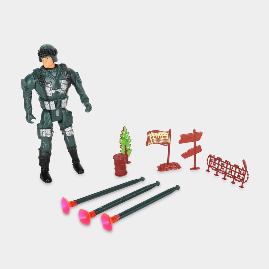 Kid's Dark Green Plastic Gun, , large