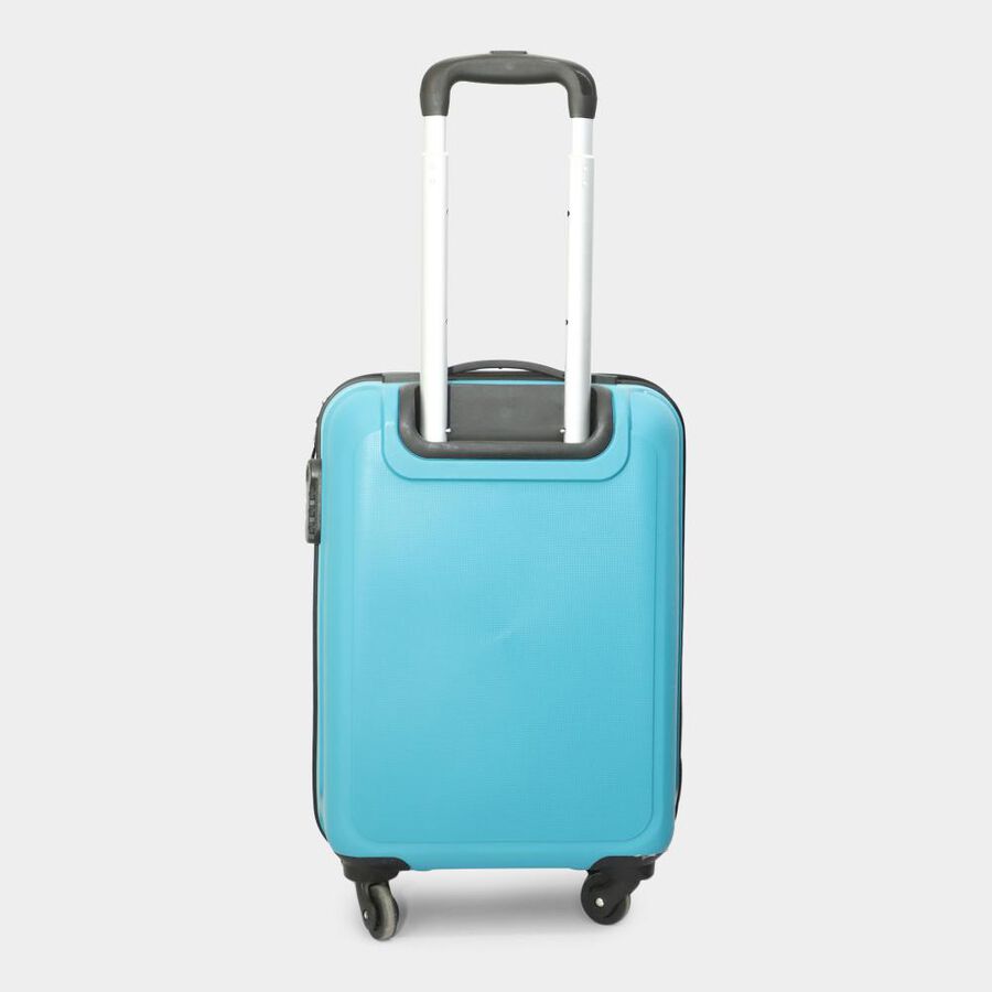 4-Wheel Light Blue Polypropylene Hard Case Trolley, Small, , large image number null